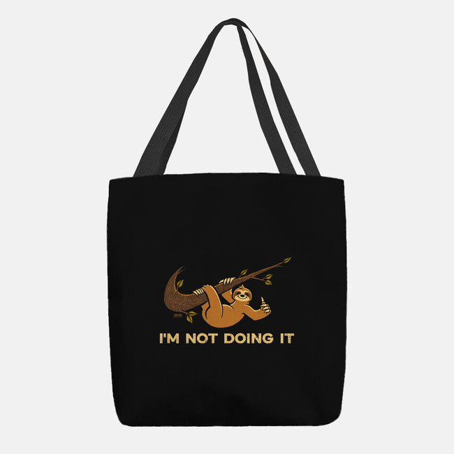 I'm Not Doing It-None-Basic Tote-Bag-worlddominationforcats