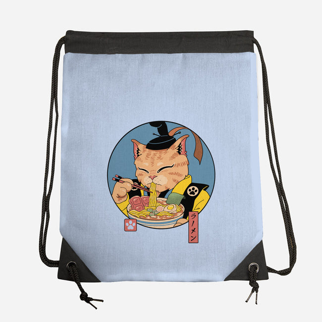 Shogun Ramen Cat-None-Drawstring-Bag-vp021