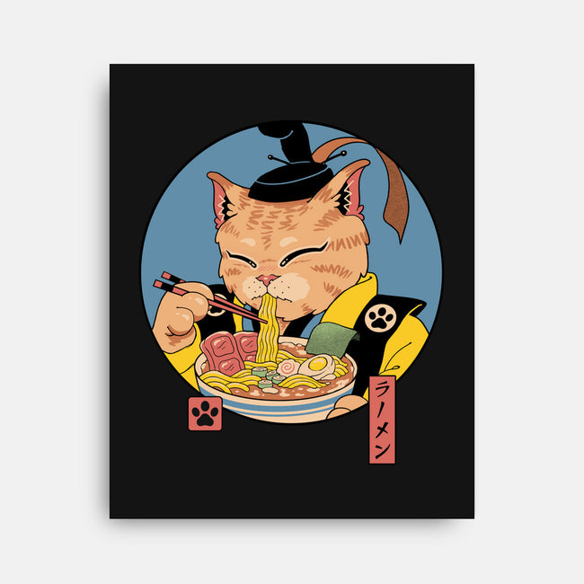 Shogun Ramen Cat-None-Stretched-Canvas-vp021