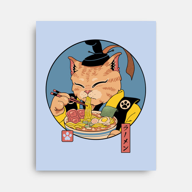 Shogun Ramen Cat-None-Stretched-Canvas-vp021