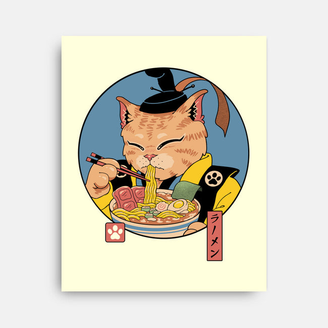 Shogun Ramen Cat-None-Stretched-Canvas-vp021