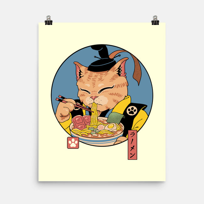 Shogun Ramen Cat-None-Matte-Poster-vp021