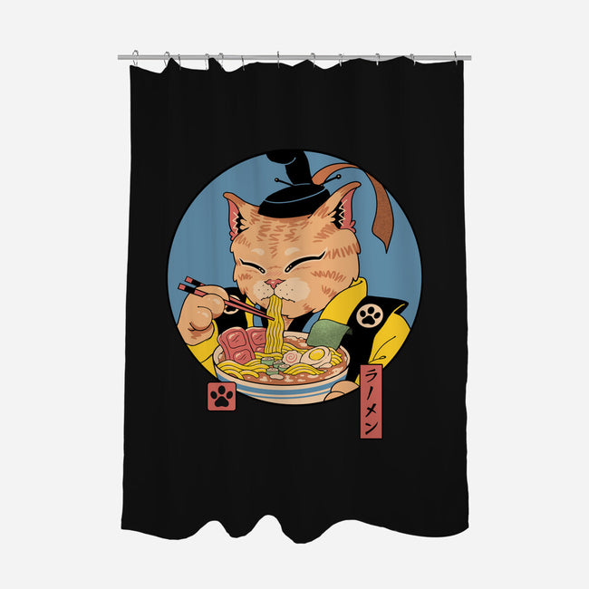 Shogun Ramen Cat-None-Polyester-Shower Curtain-vp021