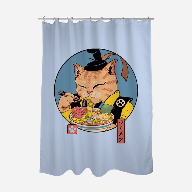 Shogun Ramen Cat-None-Polyester-Shower Curtain-vp021