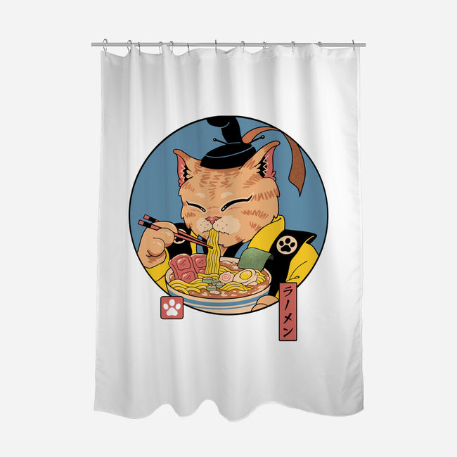 Shogun Ramen Cat-None-Polyester-Shower Curtain-vp021