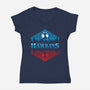 Hawkins 1983-Womens-V-Neck-Tee-StudioM6