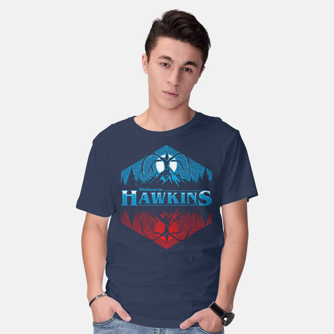 Basic Hawkins Hawkins 1983-Mens-Basic-Tee-StudioM6 by TeeFury