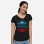 Hawkins 1983-Womens-V-Neck-Tee-StudioM6