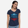 Hawkins 1983-Womens-V-Neck-Tee-StudioM6