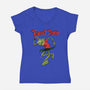 Puppet Jerks-Womens-V-Neck-Tee-SeamusAran