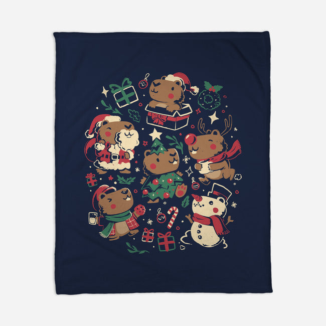 Jolly Capys-None-Fleece-Blanket-eduely