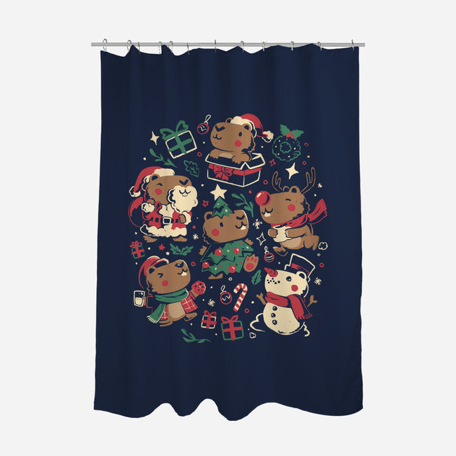 Jolly Capys-None-Polyester-Shower Curtain-eduely