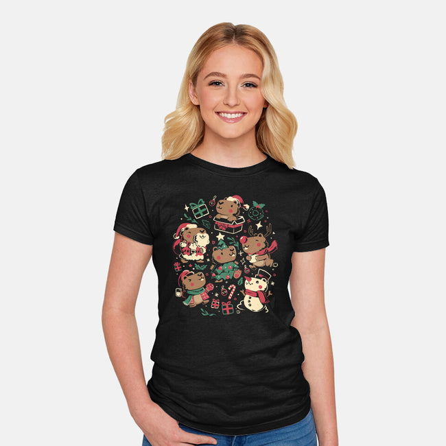 Jolly Capys-Womens-Fitted-Tee-eduely