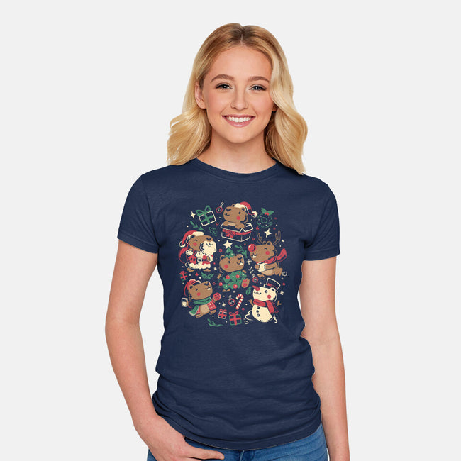 Jolly Capys-Womens-Fitted-Tee-eduely