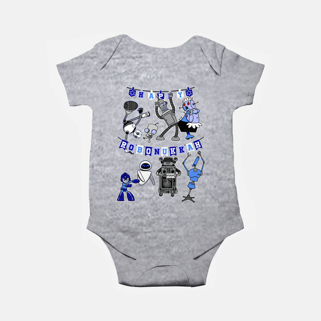 Happy Robonukkah-Baby-Basic-Onesie-SeamusAran