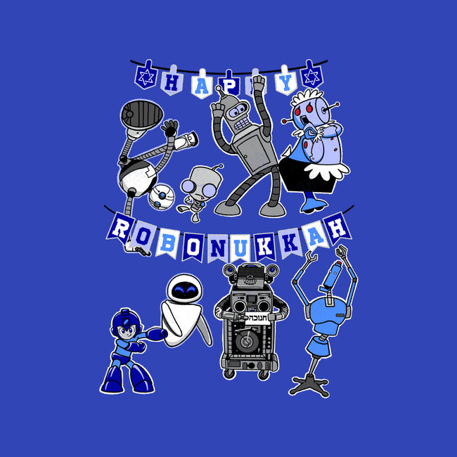 Happy Robonukkah-None-Fleece-Blanket-SeamusAran