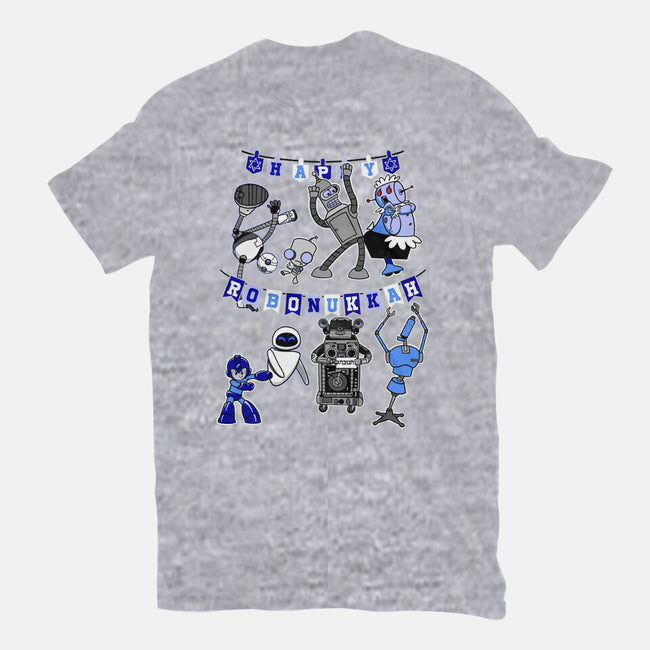 Happy Robonukkah-Unisex-Basic-Tee-SeamusAran