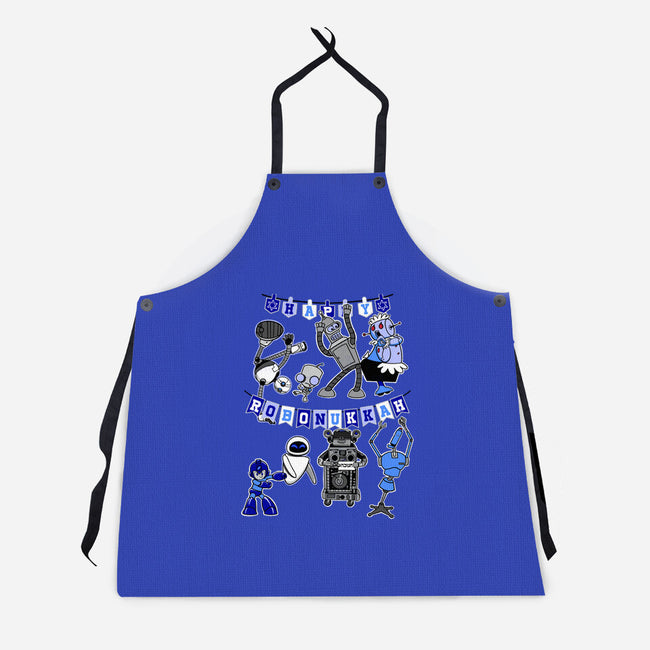 Happy Robonukkah-Unisex-Kitchen-Apron-SeamusAran