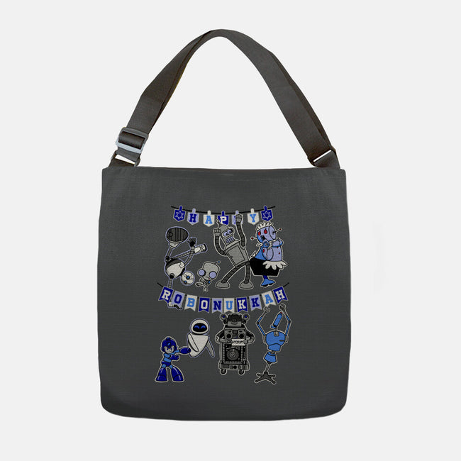 Happy Robonukkah-None-Adjustable Tote-Bag-SeamusAran