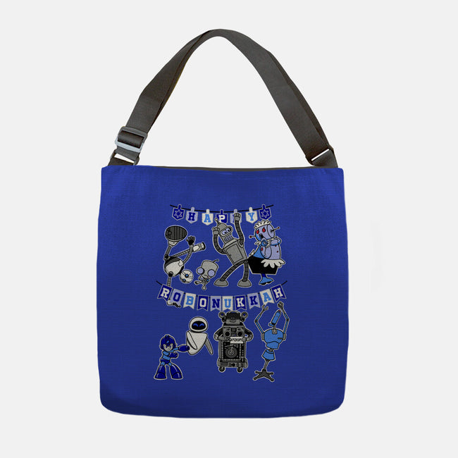 Happy Robonukkah-None-Adjustable Tote-Bag-SeamusAran
