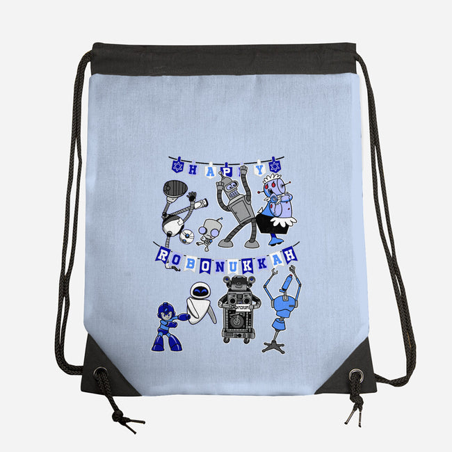 Happy Robonukkah-None-Drawstring-Bag-SeamusAran