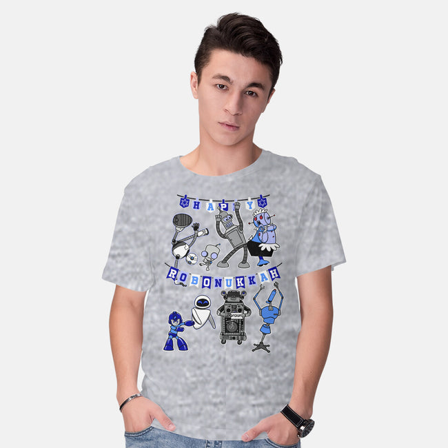 Happy Robonukkah-Mens-Basic-Tee-SeamusAran