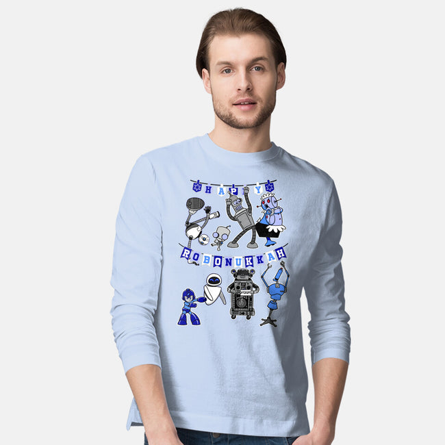 Happy Robonukkah-Mens-Long Sleeved-Tee-SeamusAran