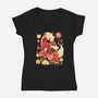 Year Of Horse-Womens-V-Neck-Tee-Vallina84