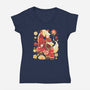 Year Of Horse-Womens-V-Neck-Tee-Vallina84