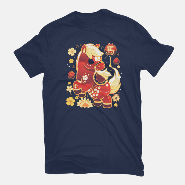 Year Of Horse-Womens-Fitted-Tee-Vallina84