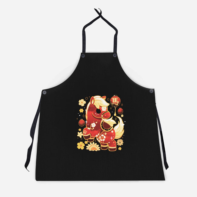 Year Of Horse-Unisex-Kitchen-Apron-Vallina84