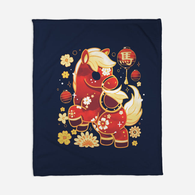 Year Of Horse-None-Fleece-Blanket-Vallina84
