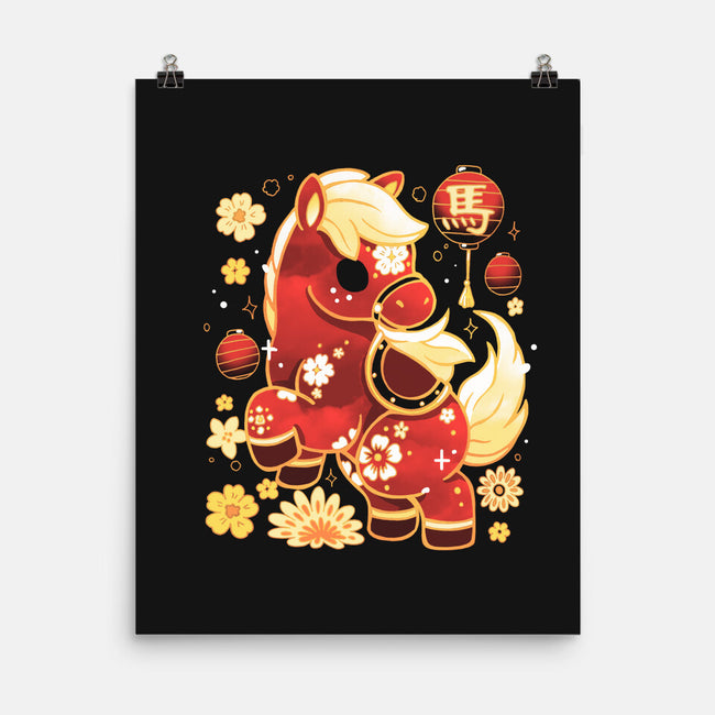 Year Of Horse-None-Matte-Poster-Vallina84