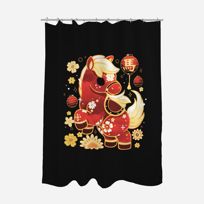 Year Of Horse-None-Polyester-Shower Curtain-Vallina84