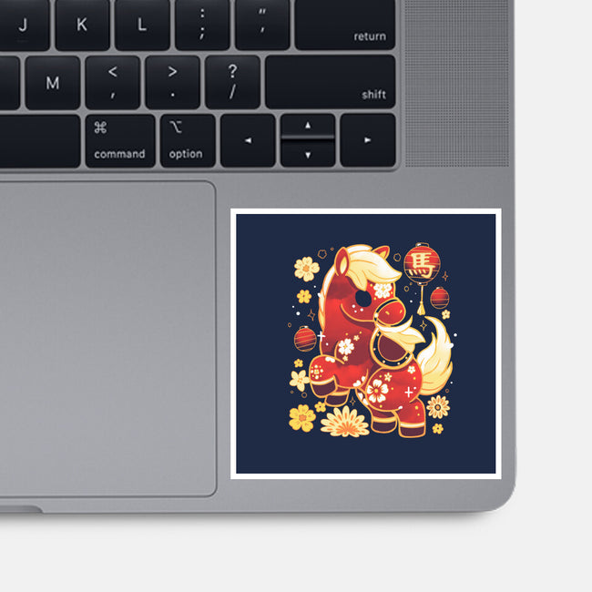 Year Of Horse-None-Glossy-Sticker-Vallina84