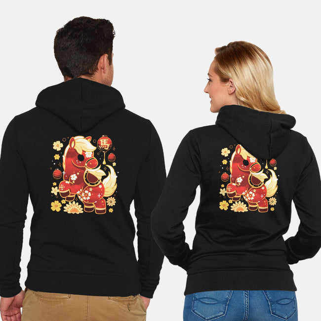 Year Of Horse-Unisex-Zip-Up-Sweatshirt-Vallina84
