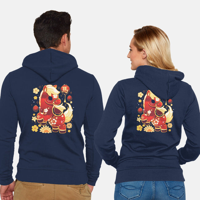 Year Of Horse-Unisex-Zip-Up-Sweatshirt-Vallina84