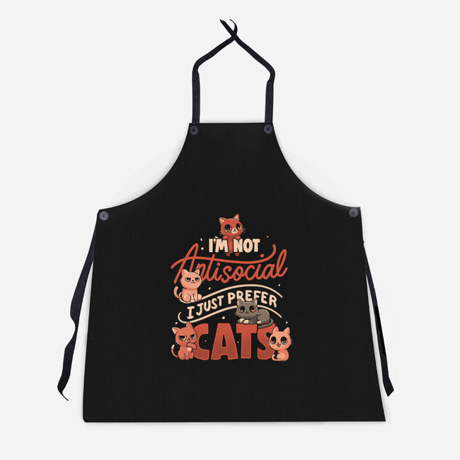 Just Prefer Cats-Unisex-Kitchen-Apron-koalastudio