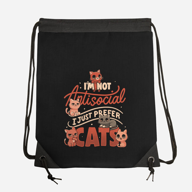 Just Prefer Cats-None-Drawstring-Bag-koalastudio
