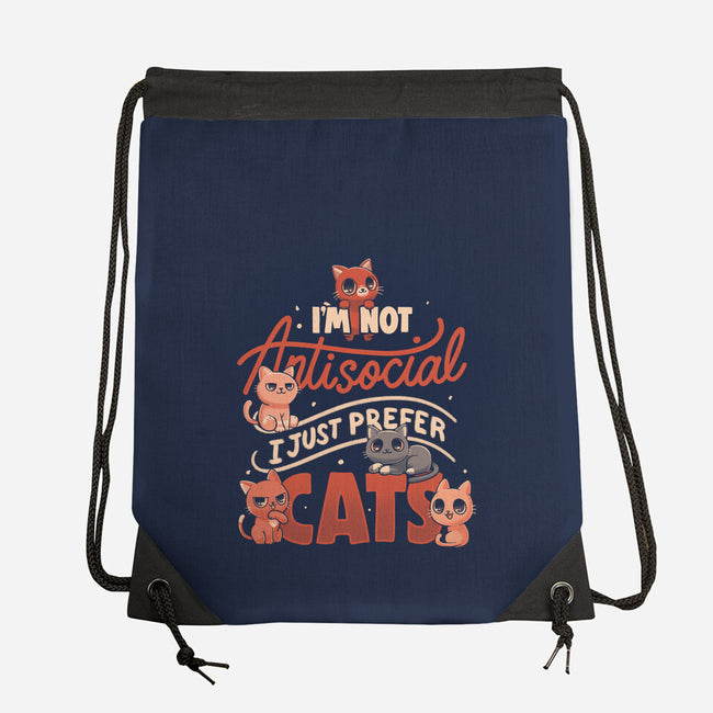 Just Prefer Cats-None-Drawstring-Bag-koalastudio
