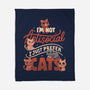 Just Prefer Cats-None-Fleece-Blanket-koalastudio