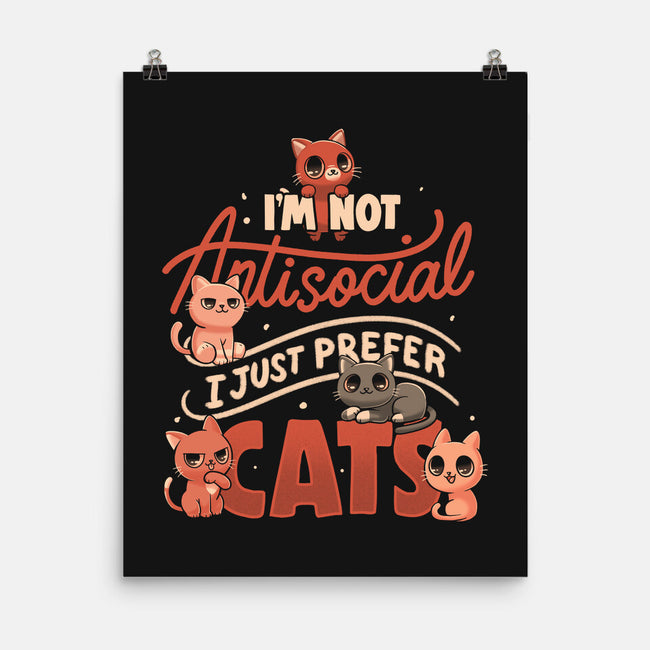 Just Prefer Cats-None-Matte-Poster-koalastudio