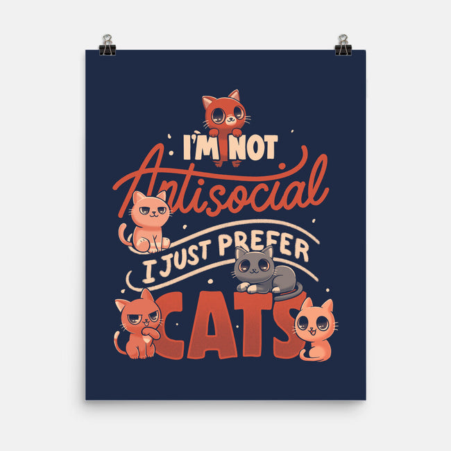 Just Prefer Cats-None-Matte-Poster-koalastudio