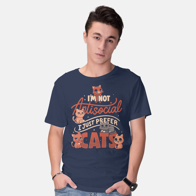 Just Prefer Cats-Mens-Basic-Tee-koalastudio