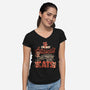 Just Prefer Cats-Womens-V-Neck-Tee-koalastudio