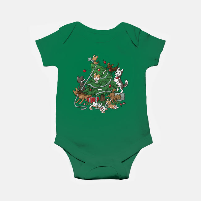 Dog Tree-Baby-Basic-Onesie-DoOomcat