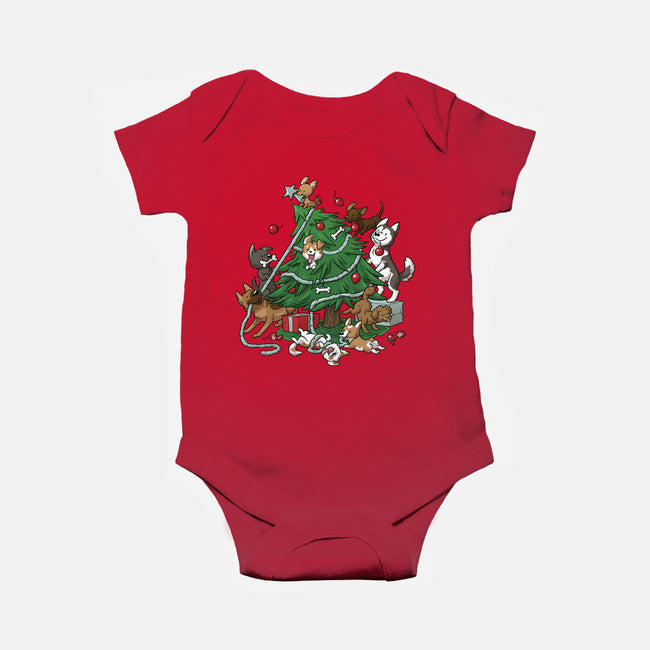 Dog Tree-Baby-Basic-Onesie-DoOomcat