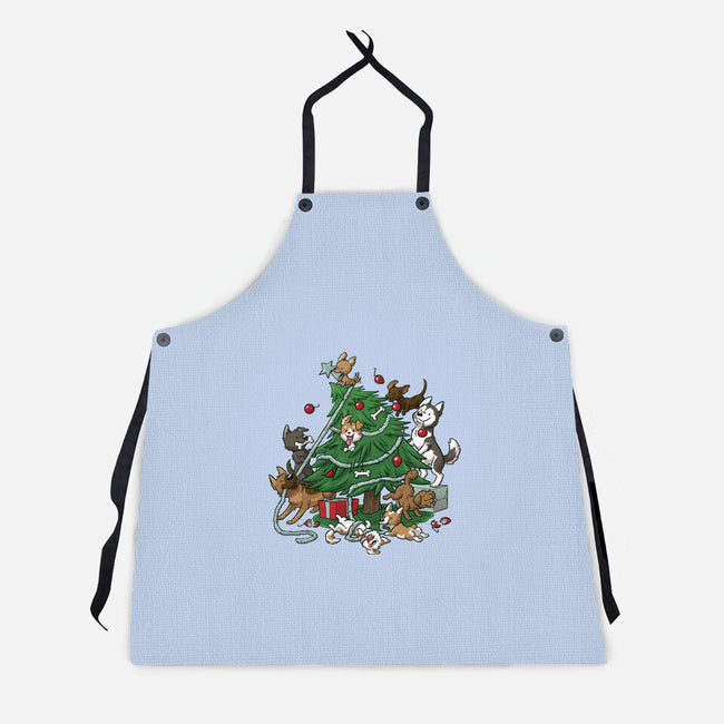 Dog Tree-Unisex-Kitchen-Apron-DoOomcat
