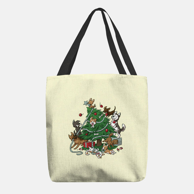 Dog Tree-None-Basic Tote-Bag-DoOomcat