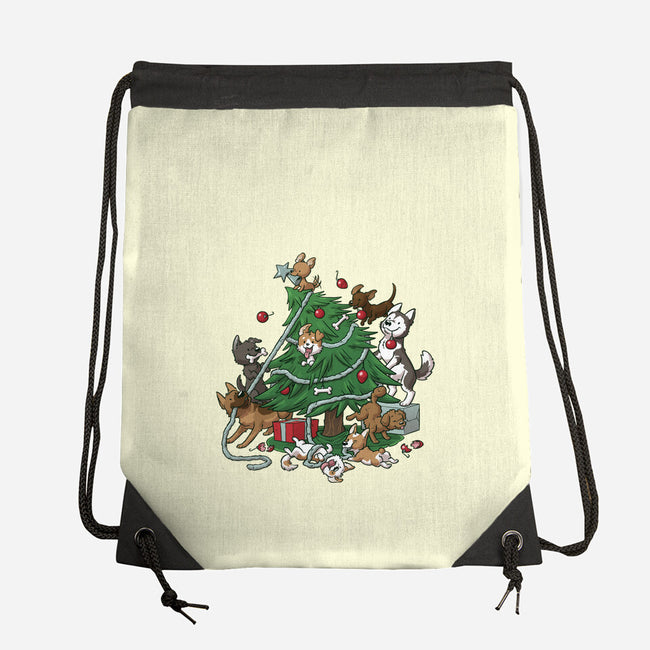 Dog Tree-None-Drawstring-Bag-DoOomcat